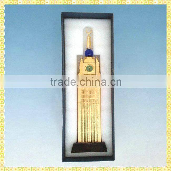 Handmade Unique Exquisite Crystal Clock Tower For New Year Gifts Souvenirs
