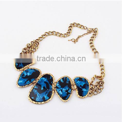 Multicolor Stones Choker Collar Vintage Pendant Statement Necklace Women Necklaces & Pendants Fashion Necklaces for Women 2014