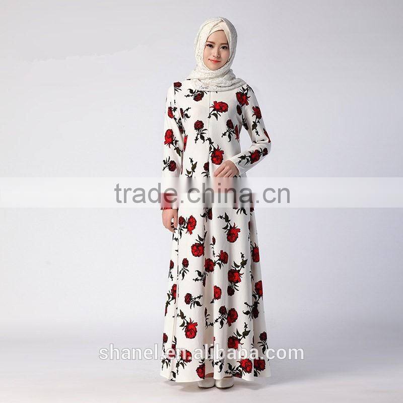 modern floral muslim abaya dubai islamic abaya dress