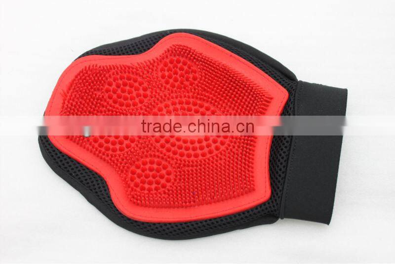 RIGHTTOOLS RT-J10 nylon glove pet grooming brushes with soft rubber pad