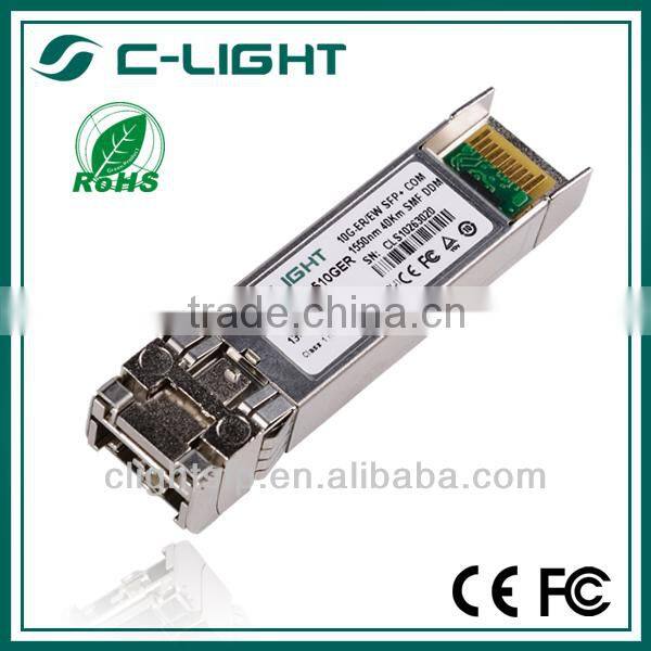 China low cost 1550nm 40km 10Gb/s single fiber sfp optic transceivers