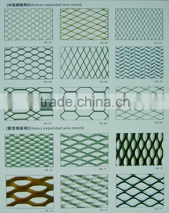 pvc coated expanded mesh/diamond wire mesh metal