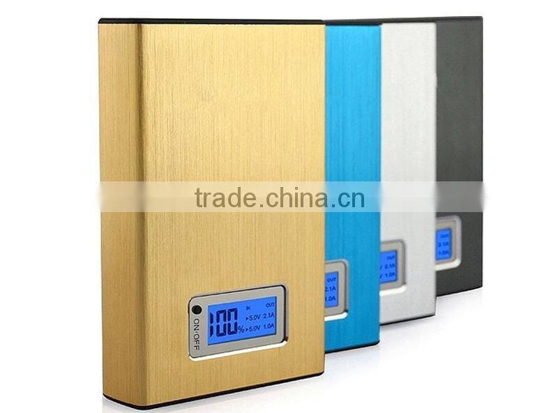 china top ten selling products High Quality Portable Dual USB display screen Mobile For 12000mah Power Bank