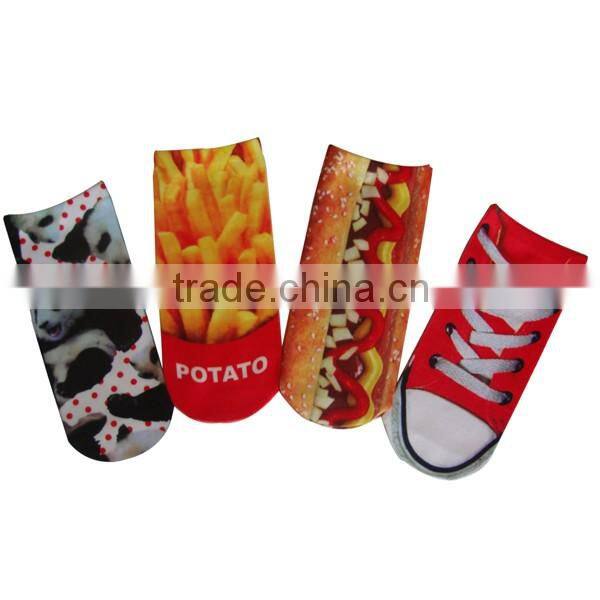 GS fashion design polyester tube custom print socks,socks for sublimation, heat transfer printing colorful polyester