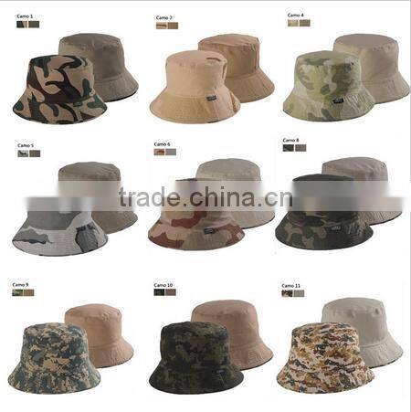 Hot selling camo two sides can wear bucket hat