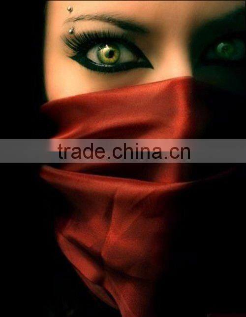 14K Gold Circular barbell with Turquoise balls, 14 Ga eyebrow jewelry