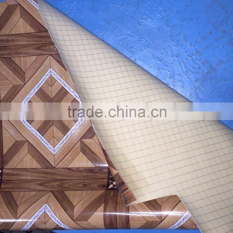 PVC plastic flooring roll for indoor use 72" 79" 1.0mm-1.6mm
