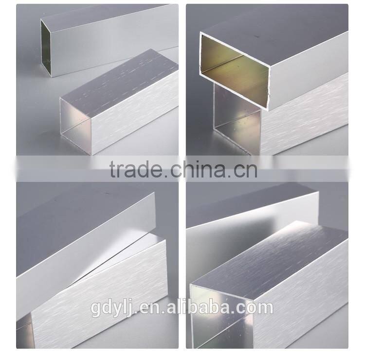 T3 T8 temper anodized aluminum square/flat tube