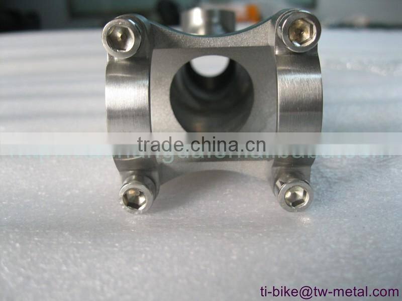 super light titanium bicycle stem OEM hand brush finished cheap ti bike stem customized titan city bike stem XACD made in china