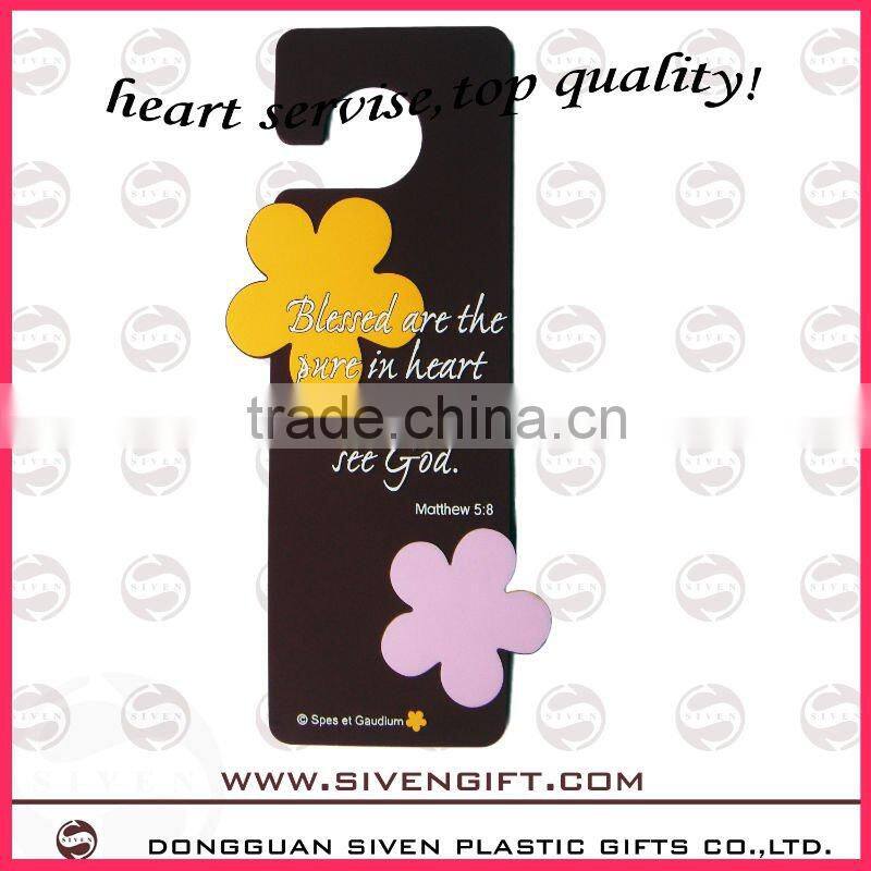 personalized soft pvc door hanger