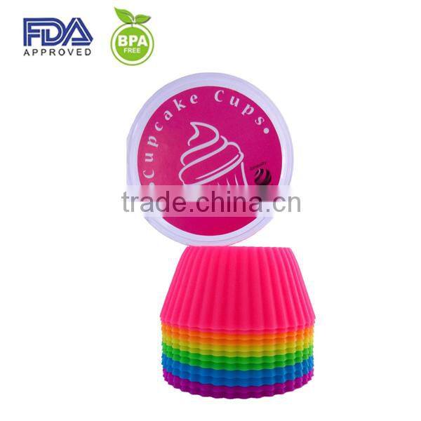 Baking Silicone Cups Soft Round Cupcake Liners