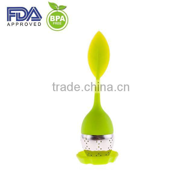 floating duck silicone tea filter silicone tea infuser stainless steel tea strainer,tea bag ,tea leaf ,tea diffuser