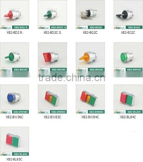 illuminated momentary push button switch waterproof head blue XB2-BW36C