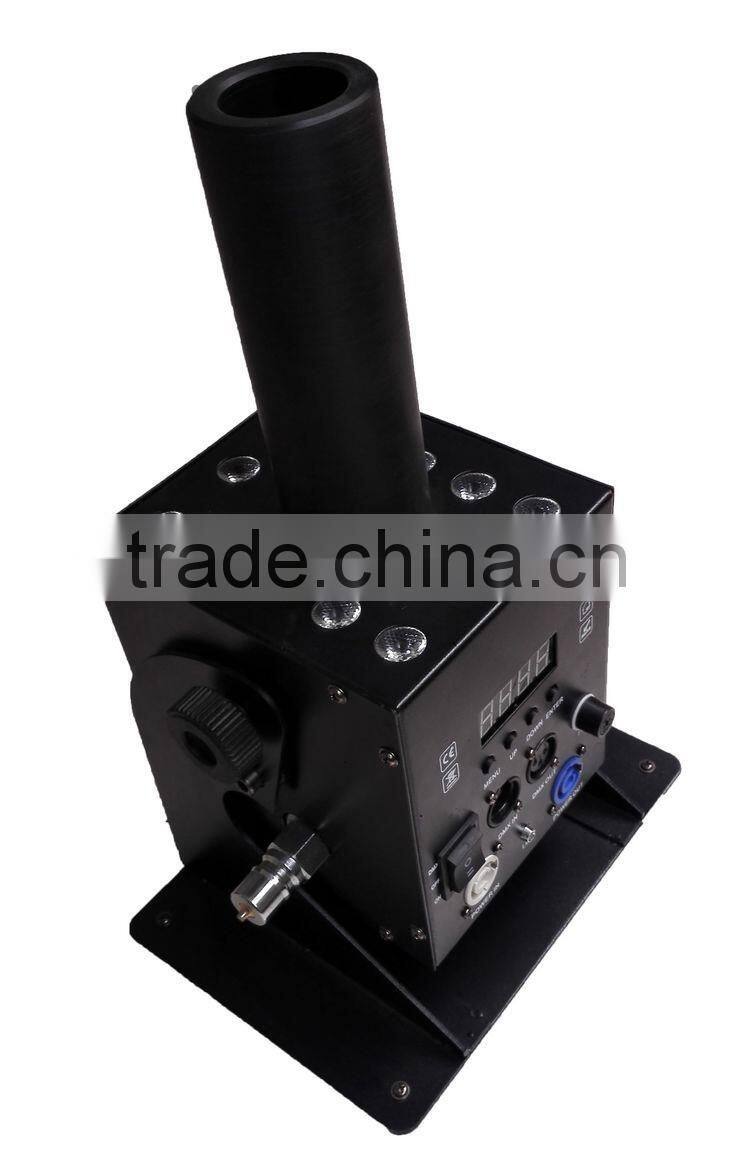 NewComer 300W Pro Stage Special Effect Multi-anlge DMX512 LED CO2 Jet Cannon Blaster 12pcsx3W RGB 3IN1 LED Fogger Machine