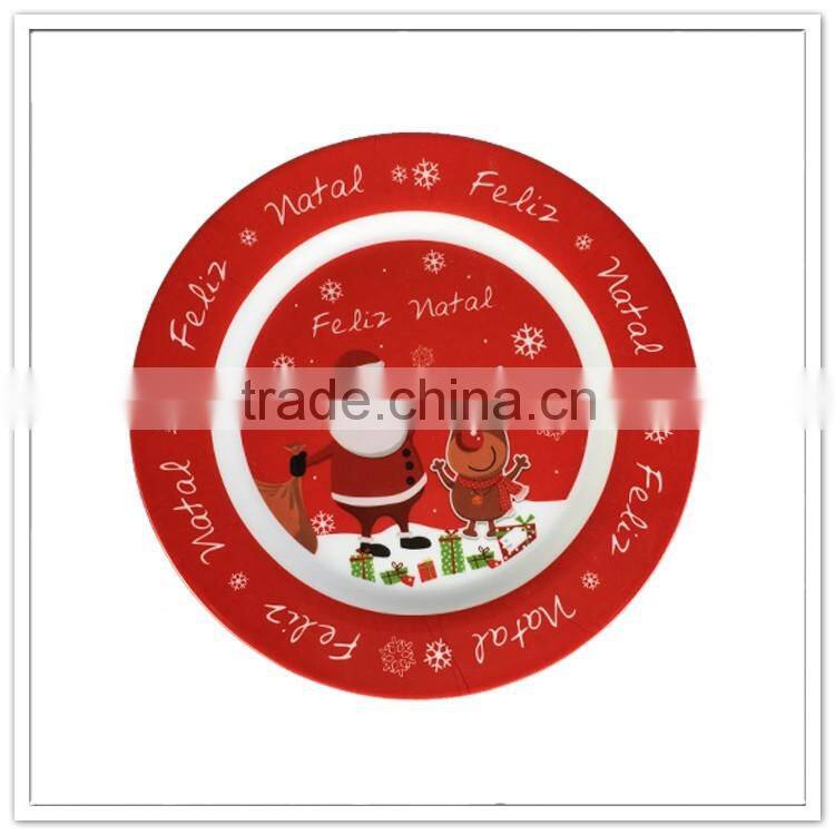 2016 newest mlemaine round christmas plate