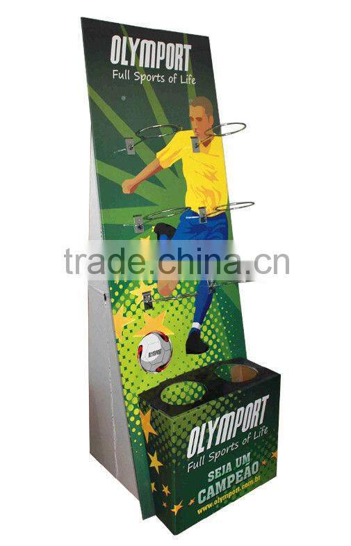 cardboard custom merchandising display stand for retail
