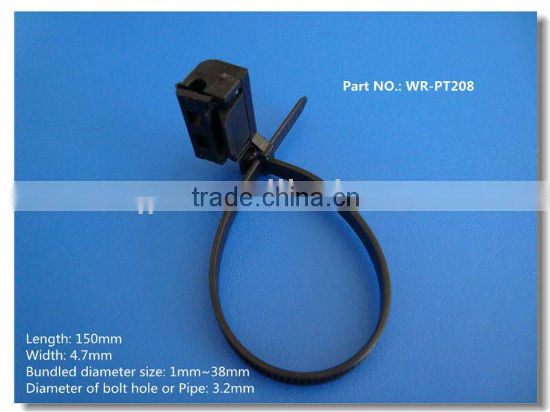 nylon cable tie with connector