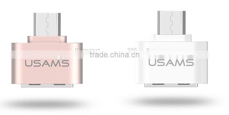 Original USAMS Quick Charging Micro USB to OTG Adapter Sync Data Connector 2.1A