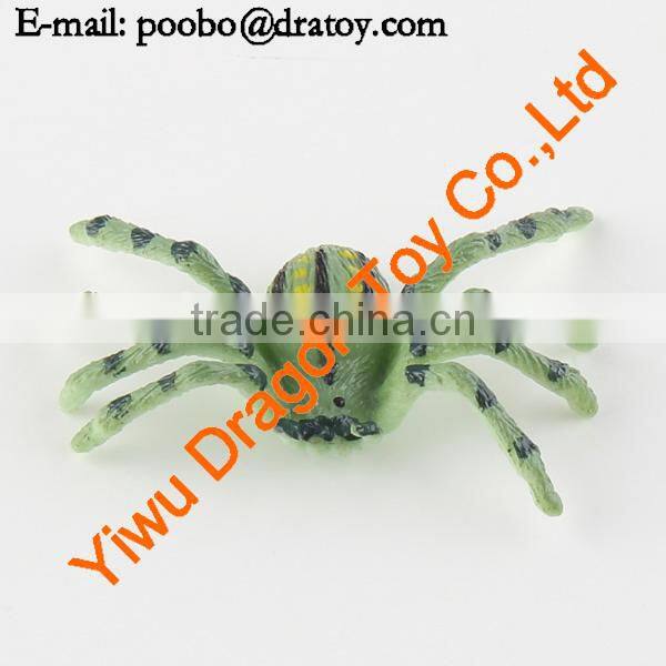 Hard toy plastic figurine spider statues