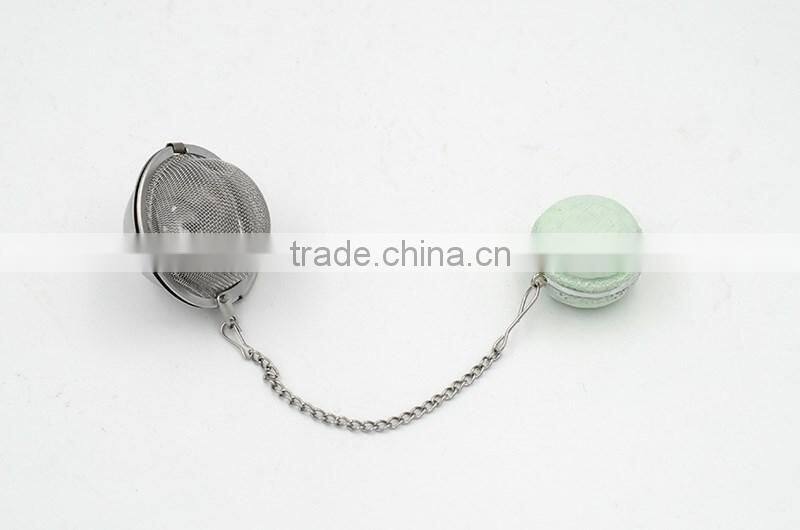 Turquoise Macaron stainless steel 304 Tea Infuser for promotional gift