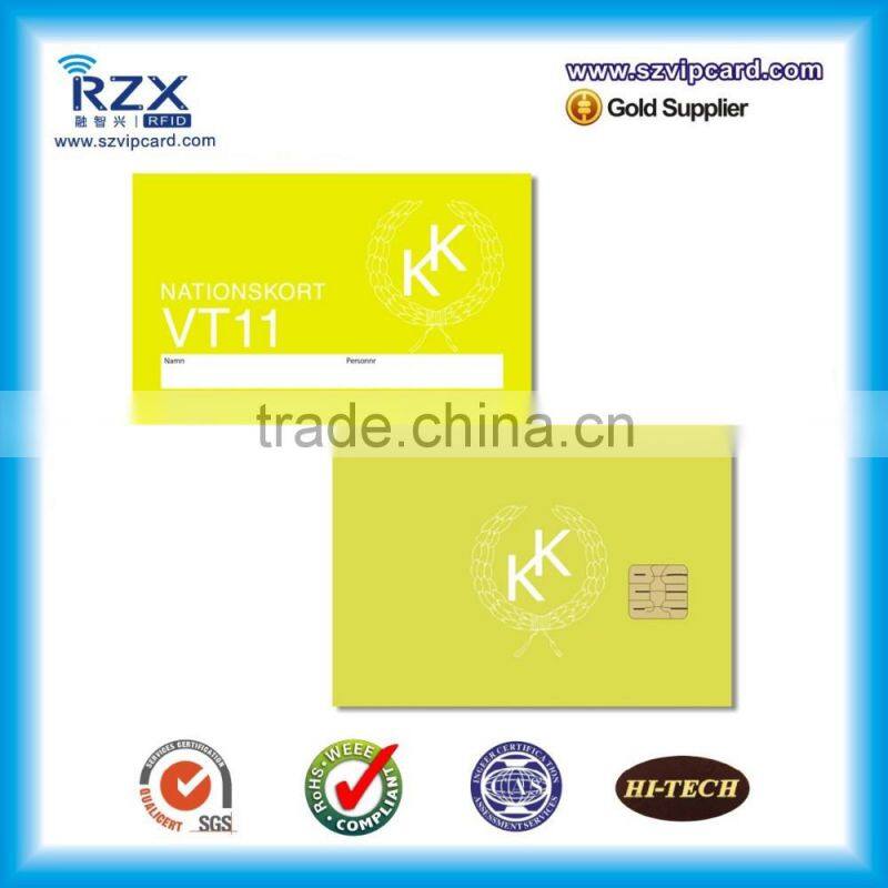 siemens 4428 contact pvc smart ic card with chip