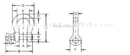 US TYPE SHACKLES G-209