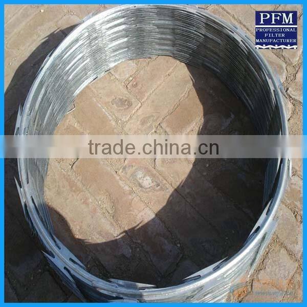 sale popular type electric galvanized razor blade Barbed Wire Mesh Fence