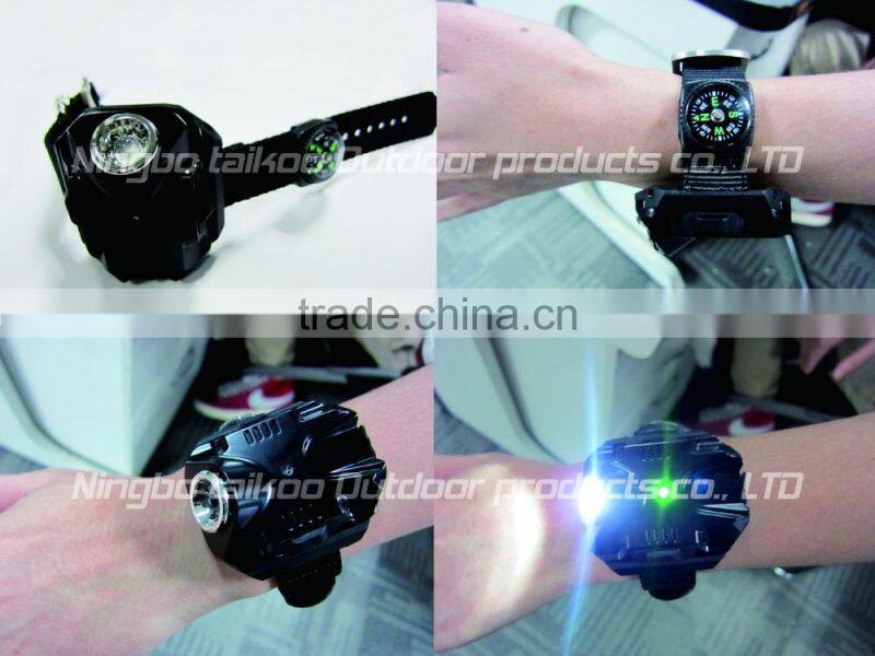 strong power torch light watch for night sport