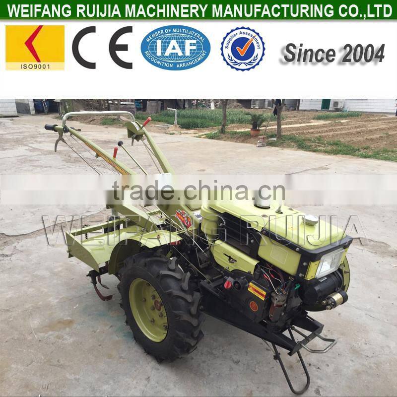 Hot sale factory price power trailer tractor made in China ! 8hp to 22hp diesel walking tractors with accessories for sale !
