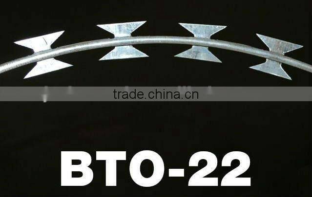 security blade fence/electro galvanized razor barbed wire/razor barbed wire