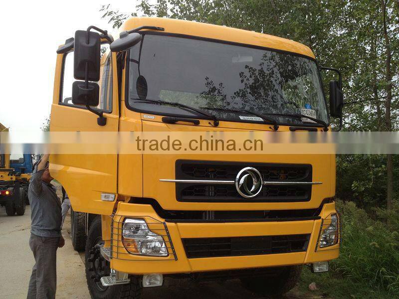 6x4 dongfeng crane tipper truck, crane dump truck