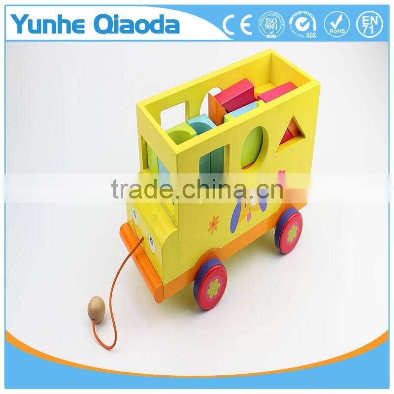Shape Sorter truck - Pull Along Toy - 23 pieces in many Shape Blocks