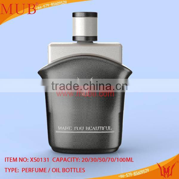 2014 unique design black empty perfume bottle