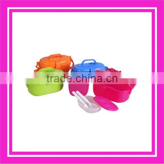 Plstic lunch box with bottle / plastic food container with botttle