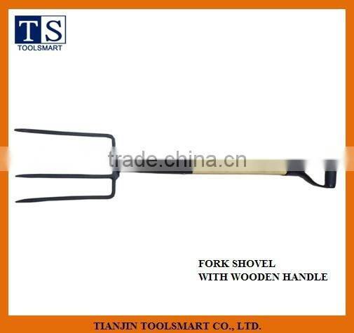 carbon fork garden fork with long handle wooden fork