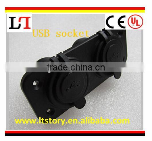 Panel Mount Dual USB Socket