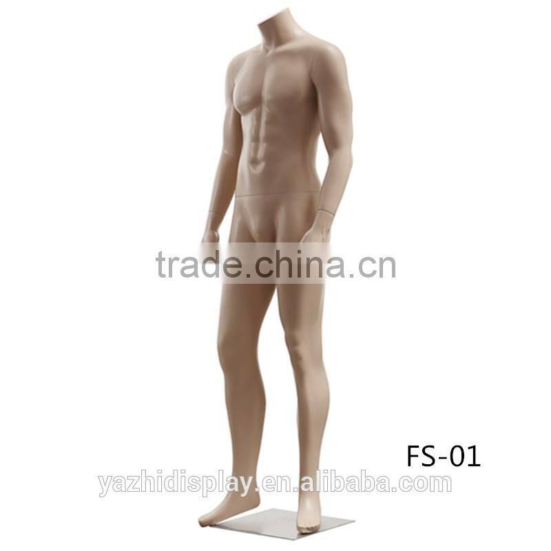 window display fiberglass matt skin muscle male mannequin for sale