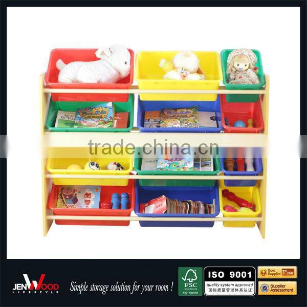 OEM natural finish MDF big capacity kids Toy storage box