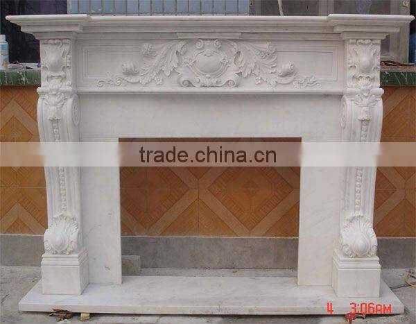 French Style Marble Fireplace Mantel