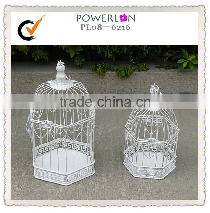 Wrought iron outdoor vintage bird cage