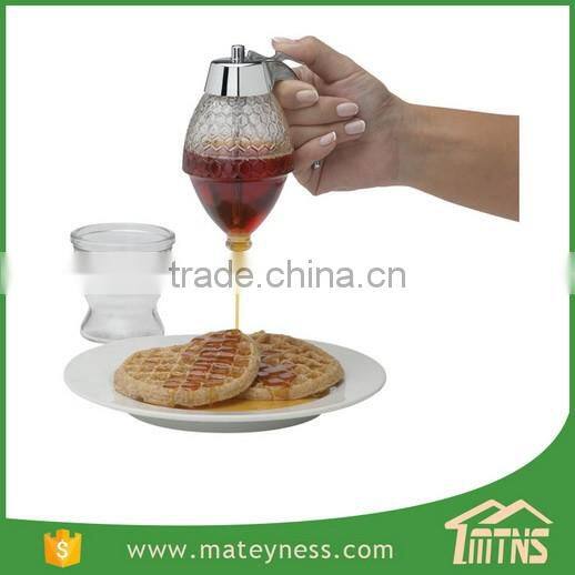 Glass Honey and Syrup Dispenser
