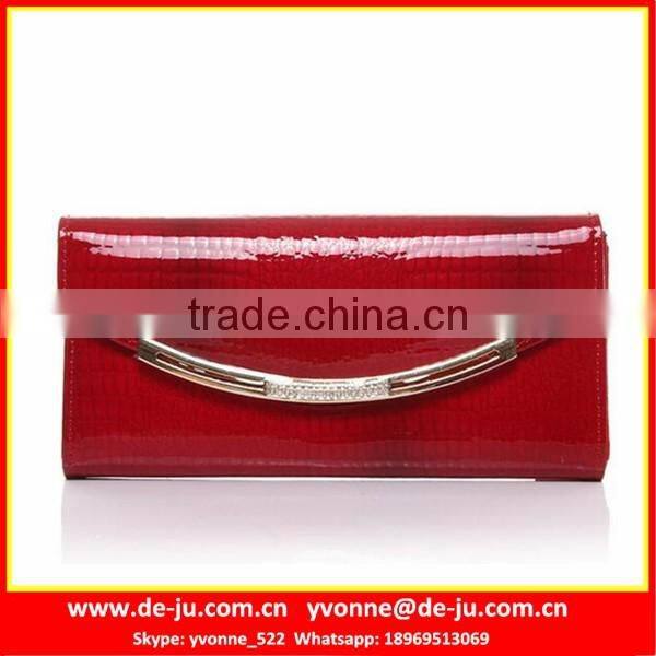Unisex Leather Quilted Long Wallet