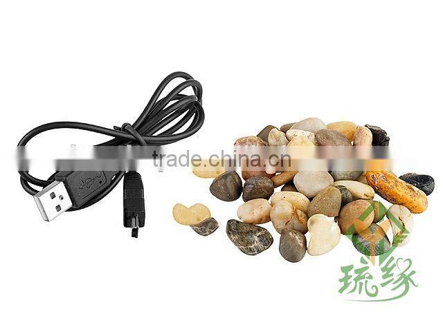 Mini USB Fish Tank With Multi-functions LED Light & Pen Container & Perpetual Calender USB Desk Aquariums With Lamp