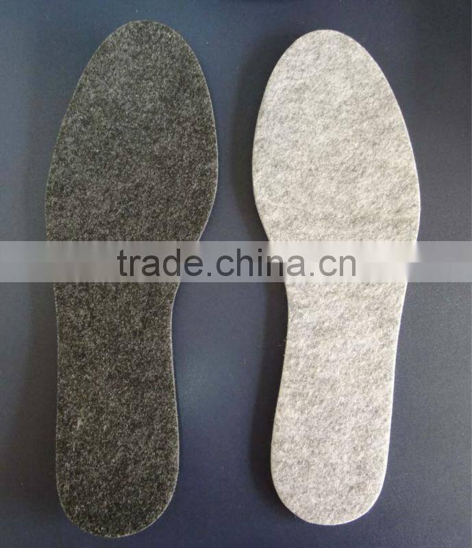 Sheep wool felt insole