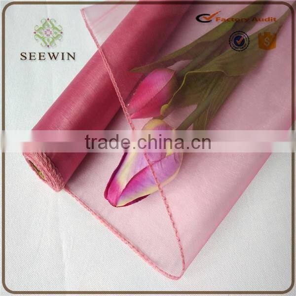 Popular colouful organza fabric for wedding , gift ,flower wrapping