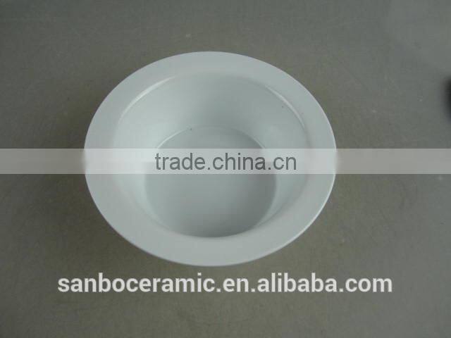 Hat Shape White Ceramic Soup Bowls in Porcelain Stock Cheap Price