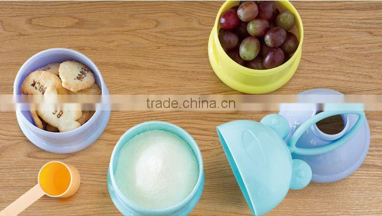 Wholesale Stock Small Order Cartoon Worm Baby Milk Snacks Storage Box