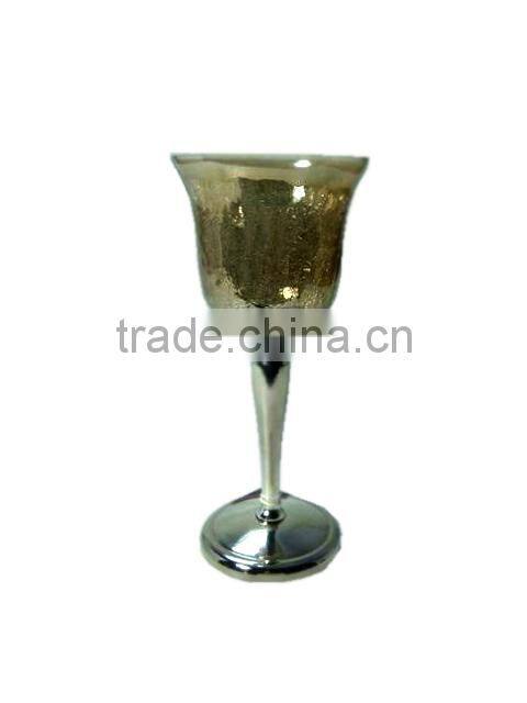 Hurricane Candle Holder With Metal Stand