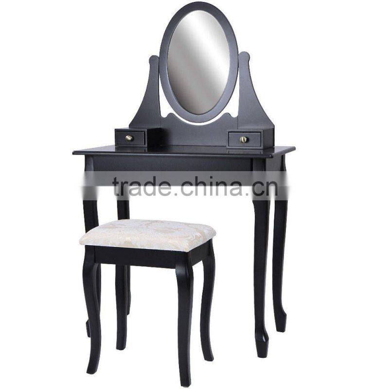 White Mirror Makeup Teen Girl Dresser Bedroom Furniture