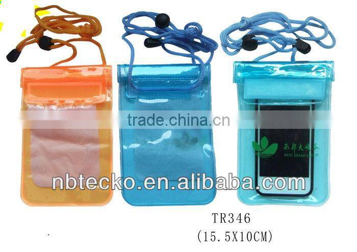 Promotional different colors PVC waterproof smartphone bag